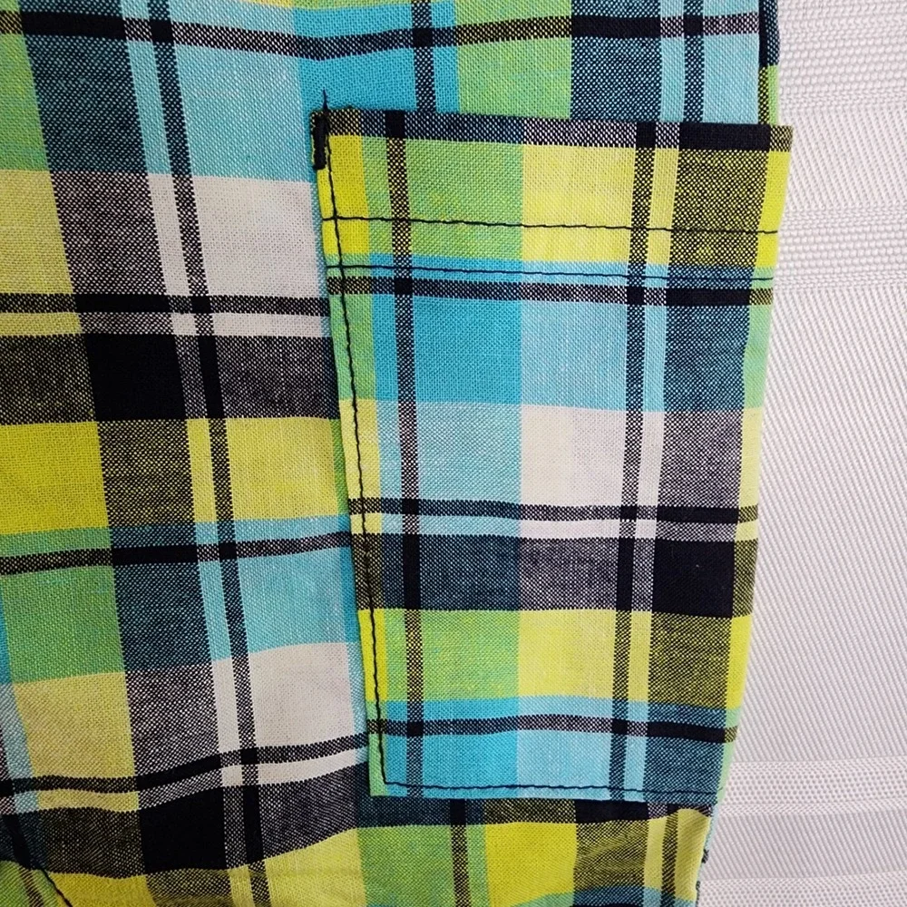 Carters Plaid Surfboard Romper Sleeveless Pockets Summer‎ Outfit 3 Months